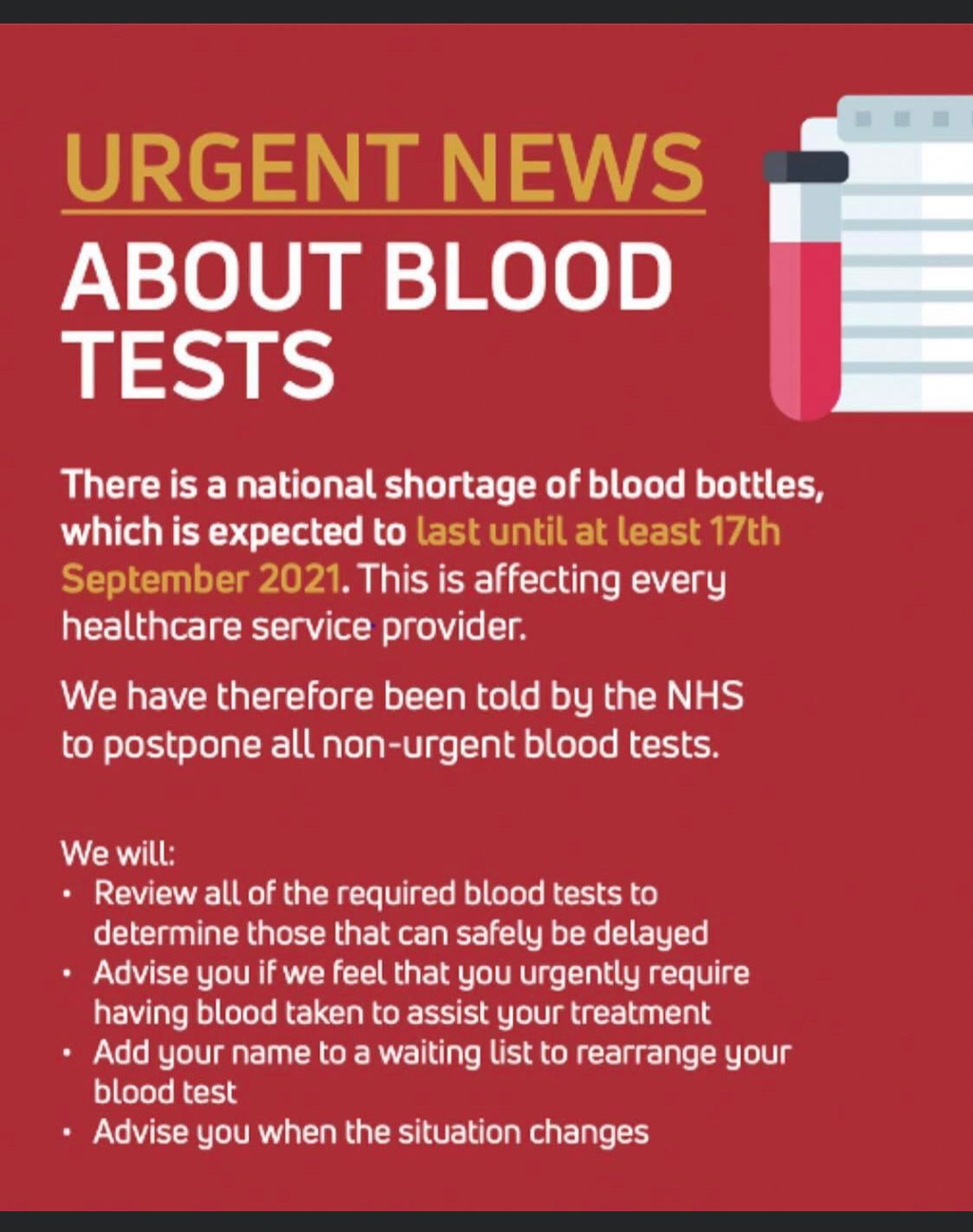 Blood Tests Blood Tests